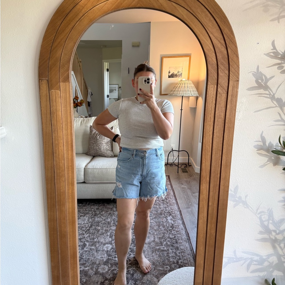 Abercrombie & Fitch Light Wash Denim Shorts